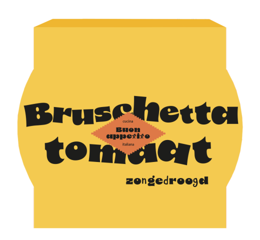 Bruschetta zongedroogde tomaat