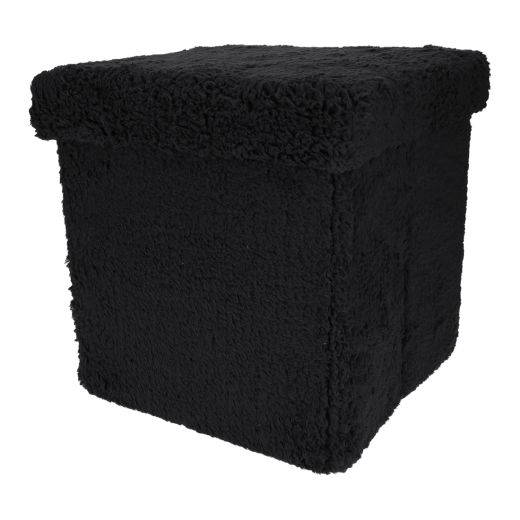 Opvouwbare Poef Teddy Zwart