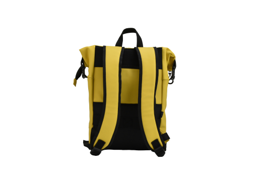 Travelcollectie Mat PU fiets-rugzak geel