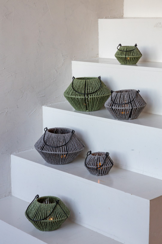 Lantaarns Lex Grijs set van 3