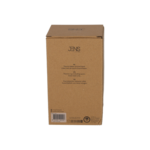 Thermo Beker met Lepel Jake Zwart