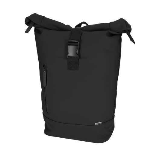 Dull PU Rol Rugtas 2.0 Zwart