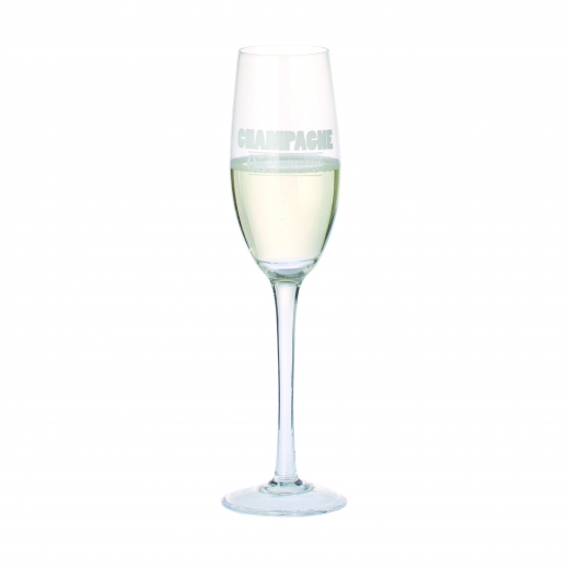 Champagneglas numbers clear 24 cm