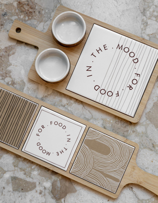 Mood for Food Serveerplank Tegeltjes