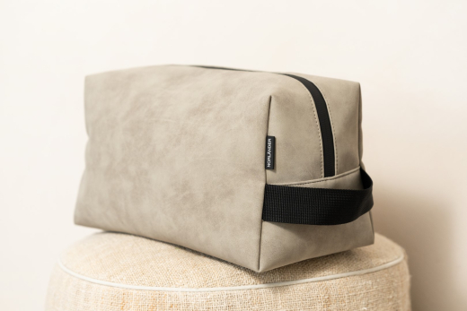 Nubuck Toilettas Taupe