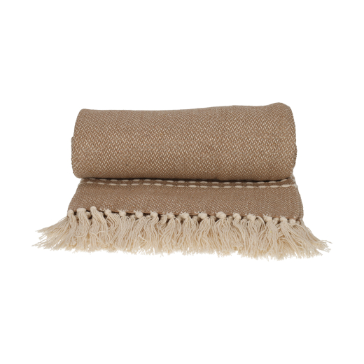 Recycled Cotton Plaid Juul Beige