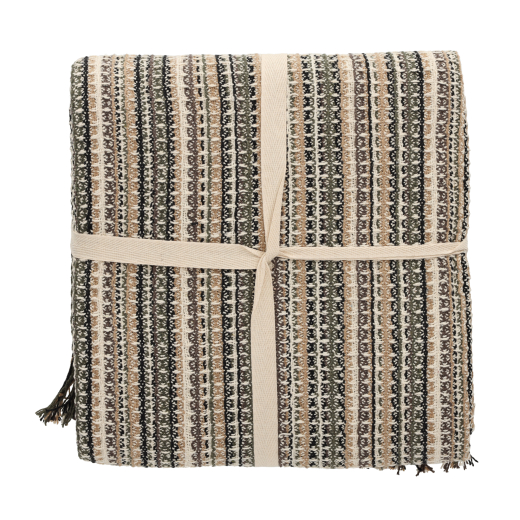 Recycled Cotton Plaid Loek Naturel