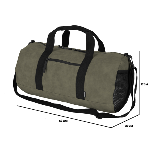 Nubuck Duffeltas Groen