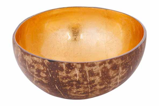 Cocosbowl Metalic Gold Leaf