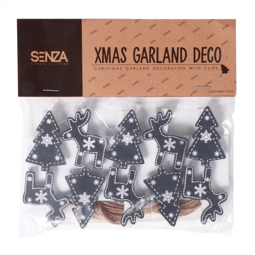 Slinger met fotoclips zwart