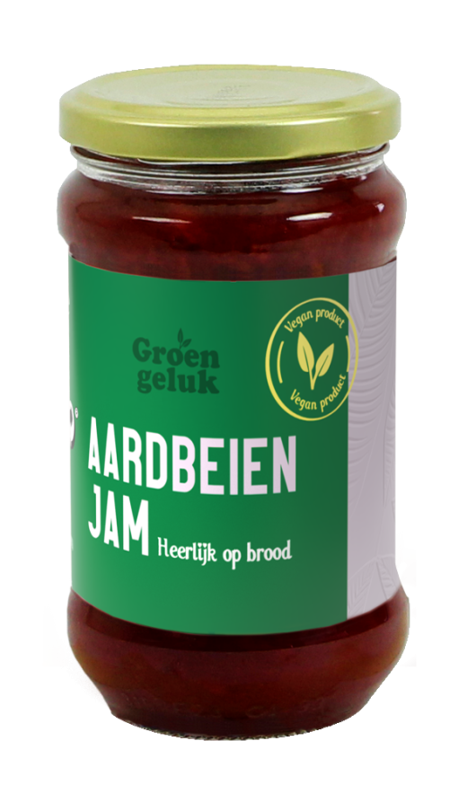 Halva vruchtenjam aardbei