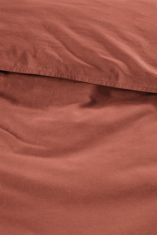 Dekbedovertrek organic basic terra 240X200/220 cm