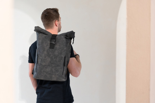 Nubuck Fiets Rugtas Grijs