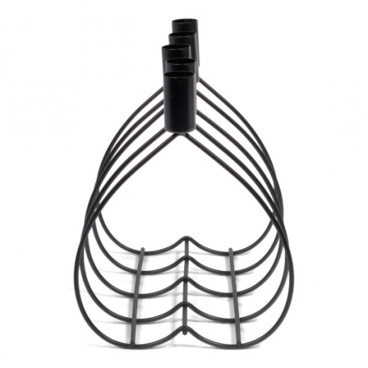 Metalen Diner Kandelaar (5 cups) Zwart