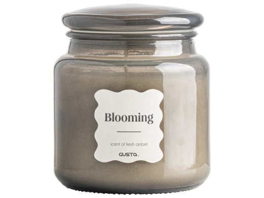 Geurkaars in apothekerspot grijs