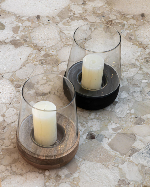 Mango Windlicht Bram Naturel