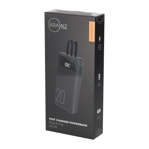 Powerbank Built-in Cables 20.000 mAh