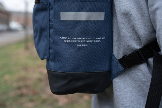 Simply Green Fiets Rugtas RPET Blauw