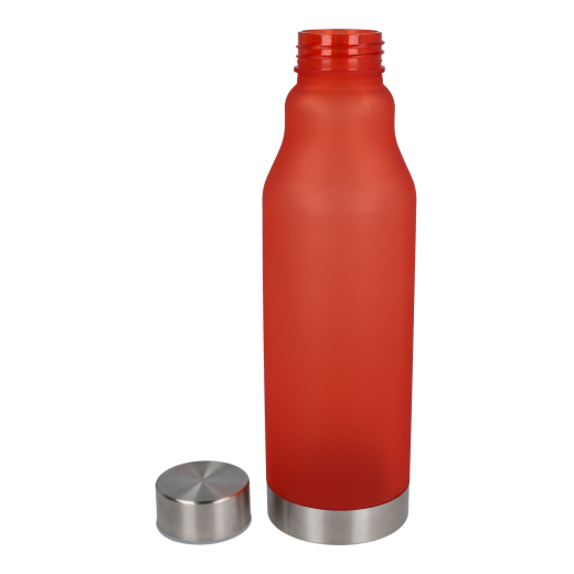 Rpet fles mat 600 ml rood