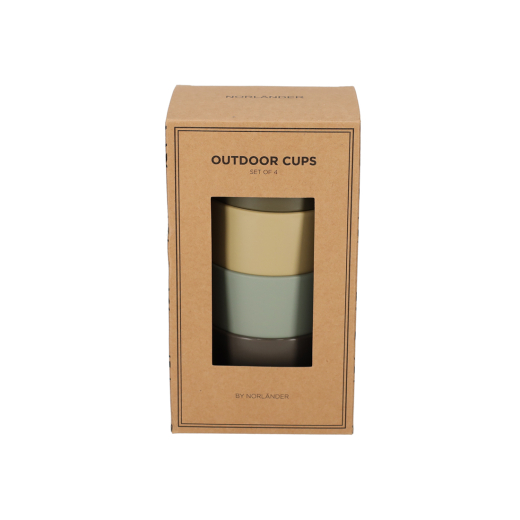 Outdoor Bekers set van 4