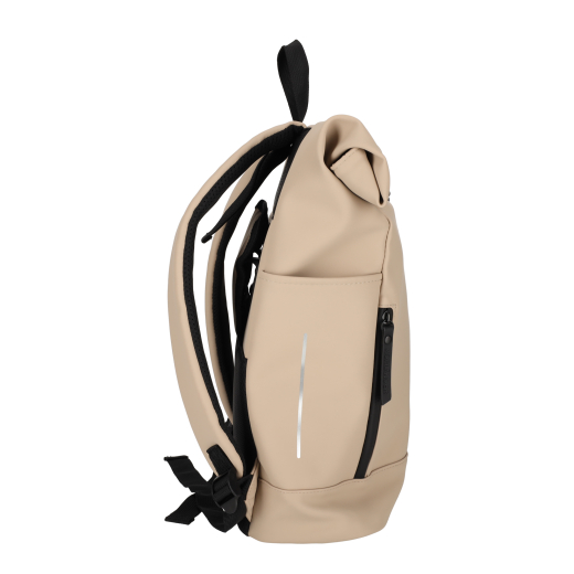 Dull PU Fiets Rugtas Eco Lining Taupe