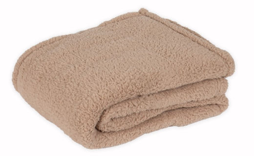 Sherpa Plaid Recycled caramel