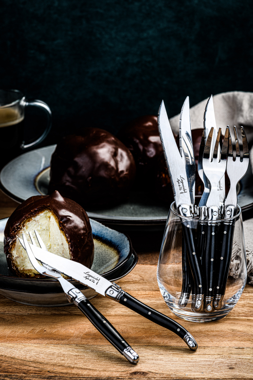 Mini couvert zwart 12 delig