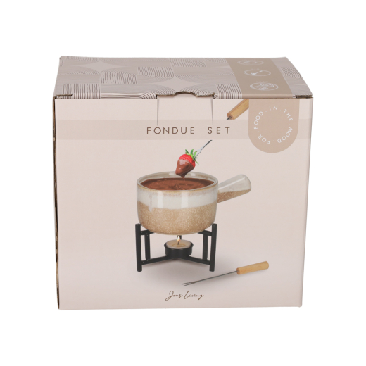 Fondue Set Taupe
