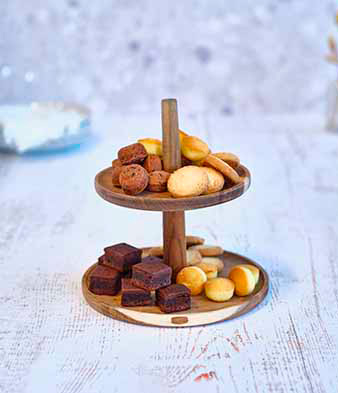 Etagere Rond Accacia