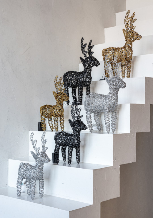 LED Rendier Goud Small