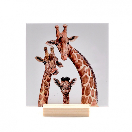 Tegeltje giraffen