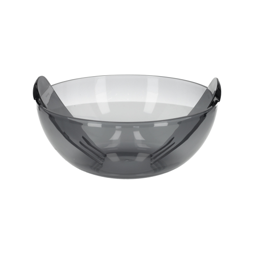 Acryl Saladeschaal Met Bestek Smoke