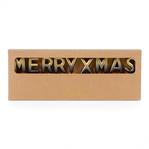 Taartkaarsjes MERRY XMAS