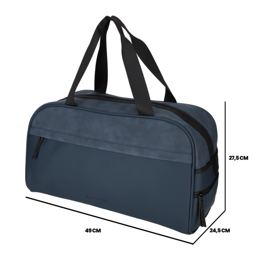 PU Retro Sporttas Napolitana Blauw