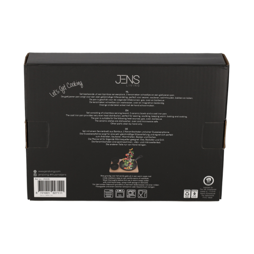 Gietijzeren Serveerset Rond