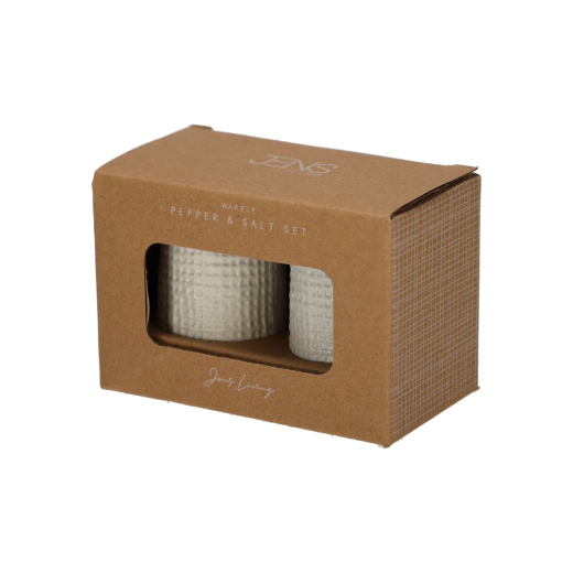 Wafel Peper & Zout Set Steengrijs