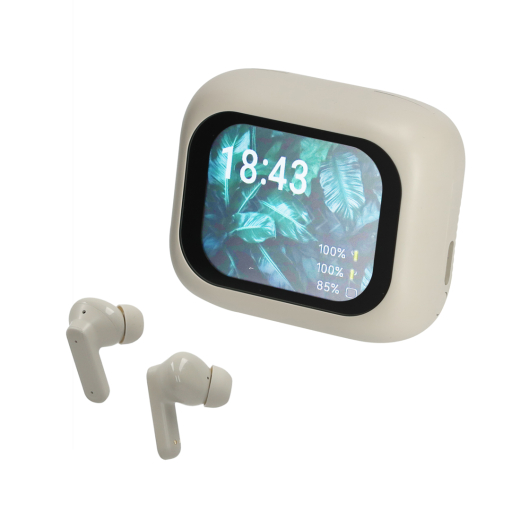 ANC/ENC Display Earbuds Jade Taupe