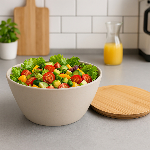 Saladeschaal met Deksel Zand
