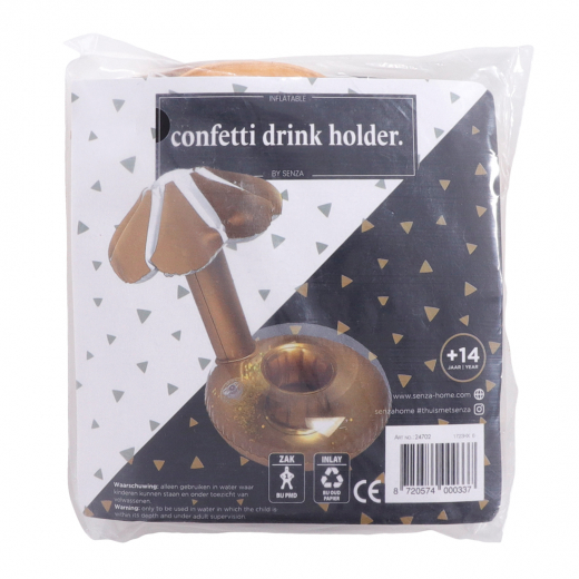 Confetti Drankjeshouder Goud