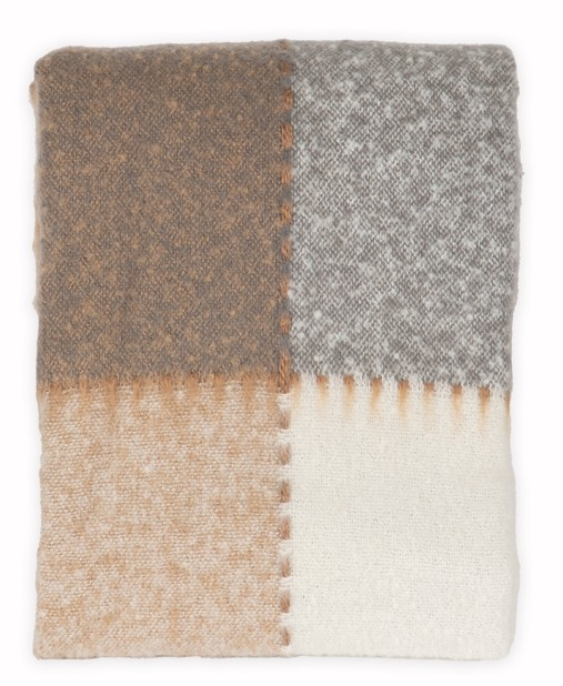 Mohair Plaid Ruit 130x170 cm