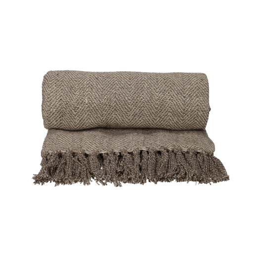 Recycled Cotton Plaid Noor Grijs