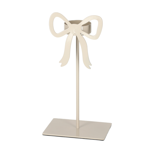 Theelichthouder Strik Steengrijs