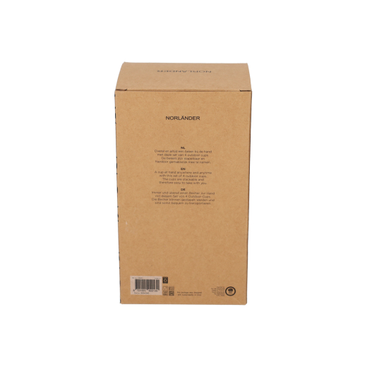 Outdoor Bekers set van 4