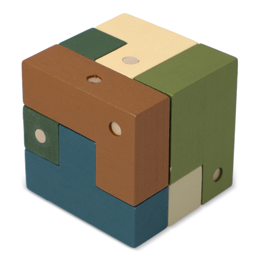Houten Kubus Think IQ puzzel