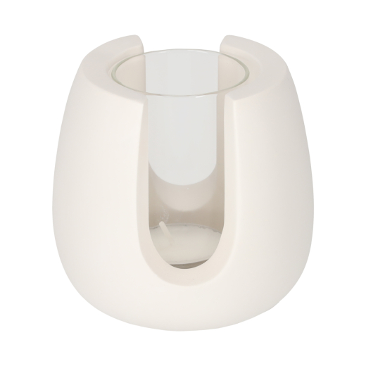 Theelichthouder Tijn Wit