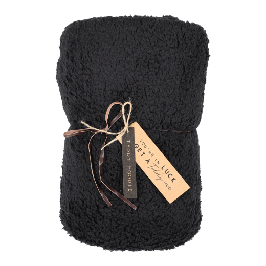 Teddy Hoodie Zwart