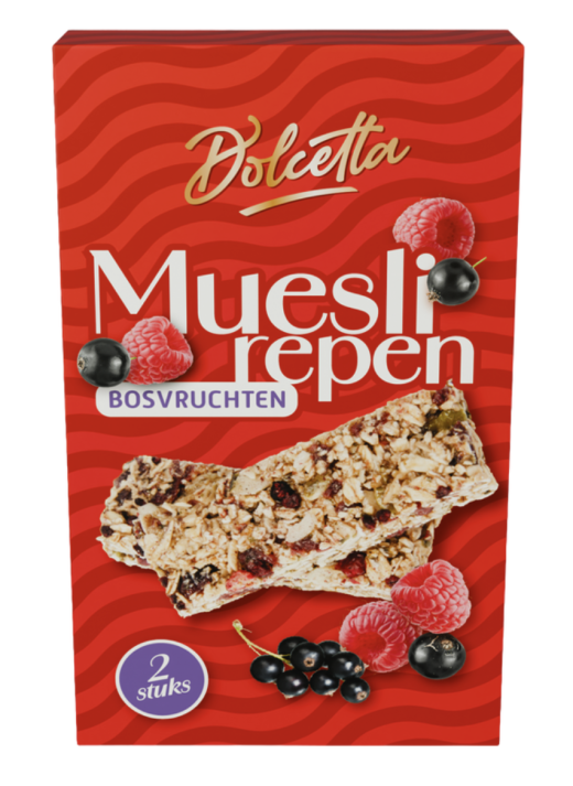 Mueslirepen forest fruit 2x20 gram