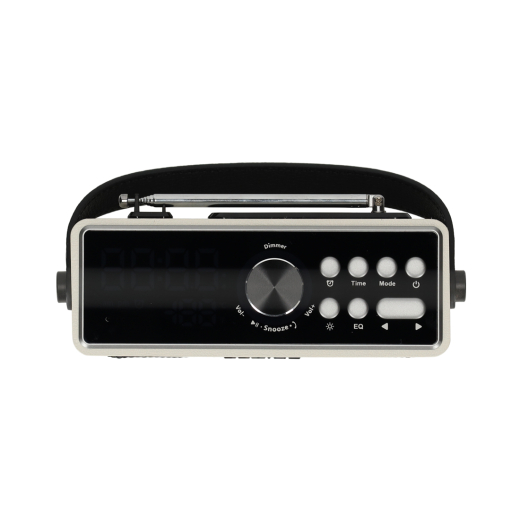 Retro Clock Speaker Wit