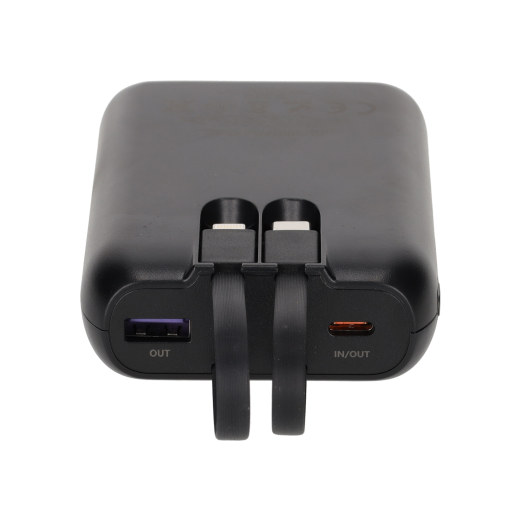 Powerbank Built-in Cables 10.000 mAh