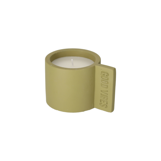 Betonnen Kaars Good Vibes Groen